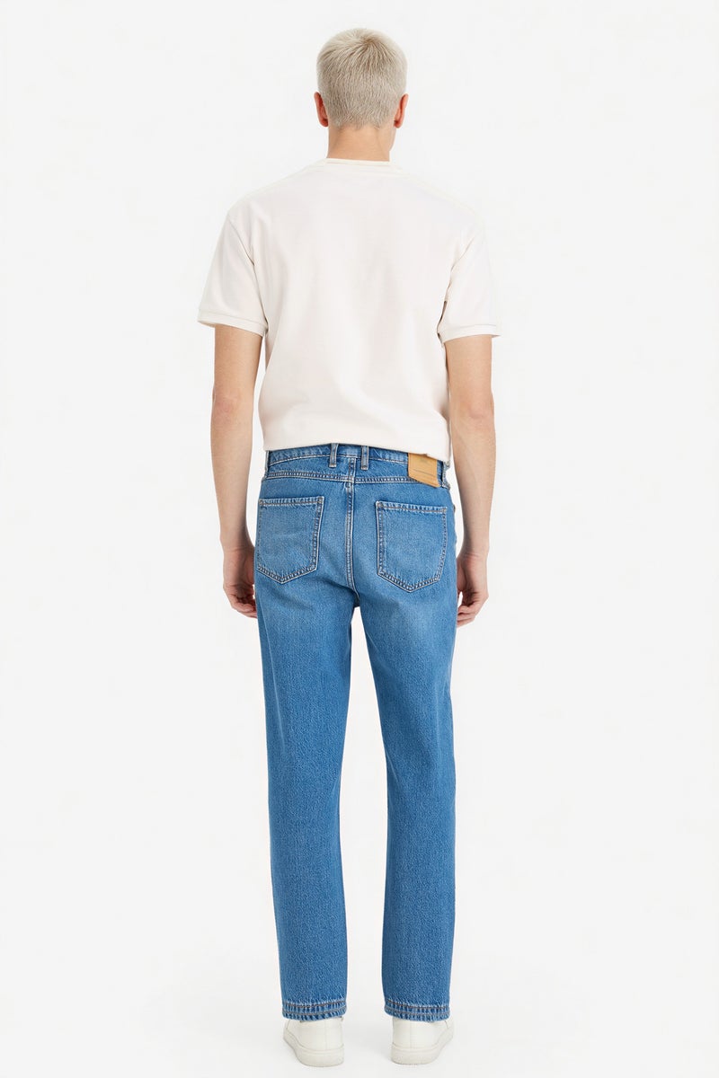 DeFacto Blue Man 90's Slim Fit Jeans Casual - Image 5
